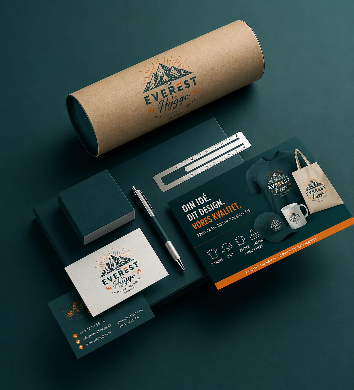 About Everest Til Hygge – creative team focused on custom printing, quality design and sustainability